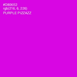 #D806E2 - Purple Pizzazz Color Image